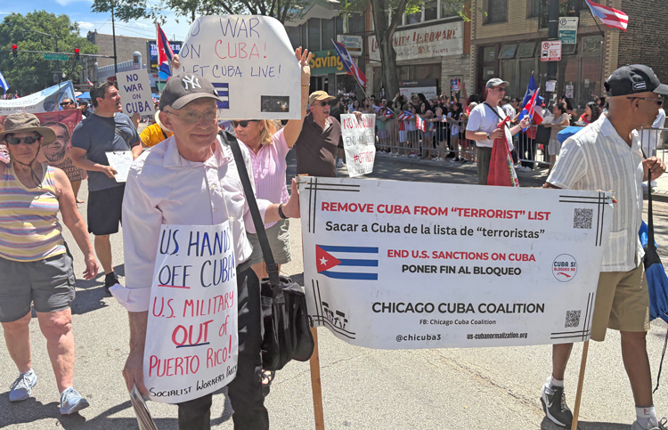 ‘US hands off Cuba,’ say Puerto Rican Parade marchers