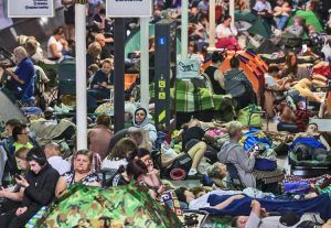 Le 2 juillet, plus de 52 000 habitants de Kiev se sont réfugiés dans les stations de métro de la ville lors du bombardement mené par Moscou.