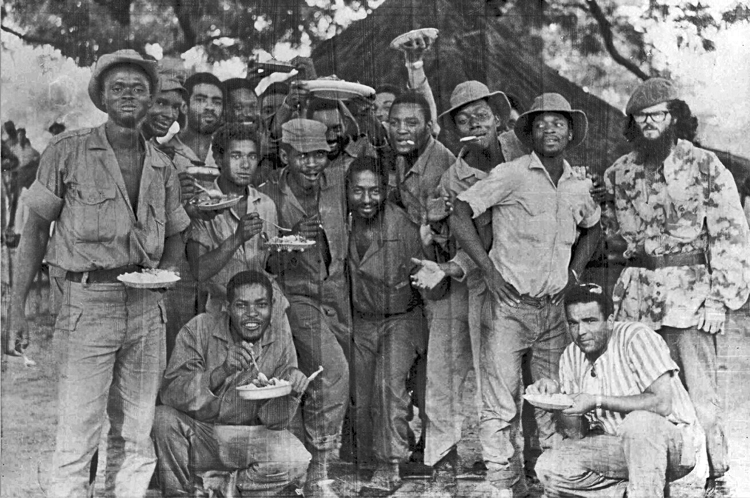 PAIGC combatants and Cuban internationalists gather together in Guinea-Bissau. The Cubans were “a boost to our morale,” said Commander Duke Djassi. “Here were men who had crossed the ocean to come to our aid. They lived with us, they shared in our sacrifices.”