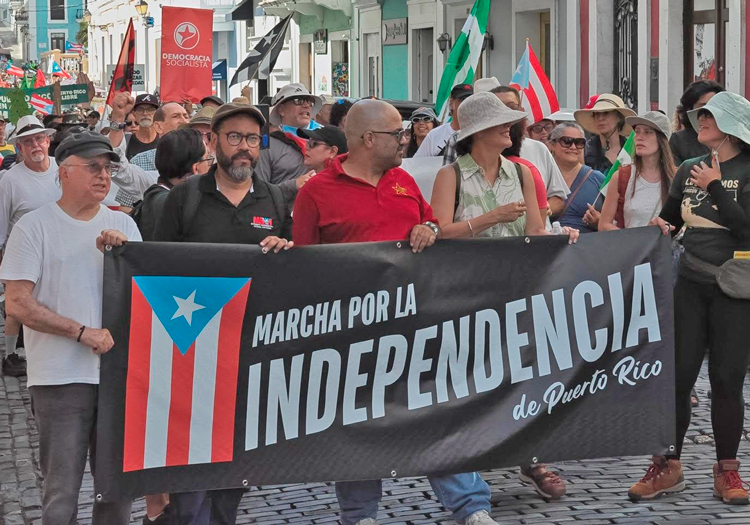 Over 1,000 people marched to the U.S. Federal Courthouse in San Juan, Puerto Rico July 18, demanding independence. Actions took place in three U.S. cities, with more planned.