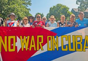 Cuba contingent in St. Paul July 4 parade, part of national protests. U.S. rulers are targeting Cuba, its defenders in the U.S. and crucial rights guaranteed in Constitution that workers need.