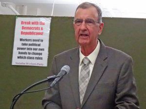 “Building the SWP is crucial to help construct the leadership the working class needs to move forward,” Paul Mailhot, SWP candidate for NY governor, said at Aug. 1 Militant Labor Forum.