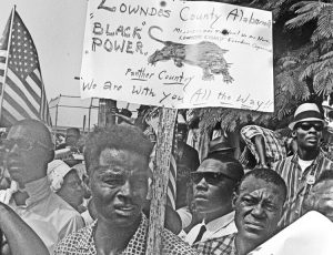 Lowndes County Freedom Organization members from Alabama joined 1966 “March Against Fear” in Mississippi. They ran Black candidates against both the Democrats and Republicans.