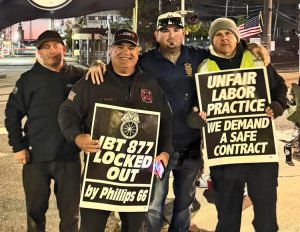 Teamsters locked out at Phillips 66 refinery in NJ